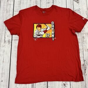New Era Shohei Ohtani Los Angeles Angels #17 Graphic Tee Men’s XL Red MLB